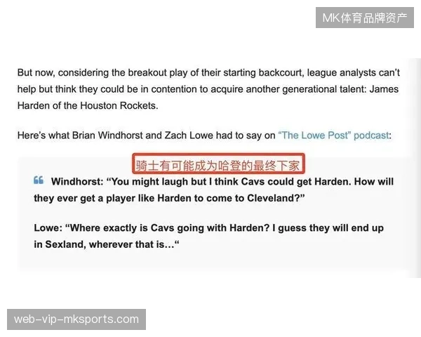 哈登或拒绝球员选项并与骑士队重签合同,以辅助球队构建长期竞争力 哈登或拒绝球员选项并与骑士队重签合同,以辅助球队构建长期竞争力